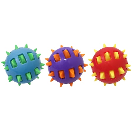Multipet Multipet Ruff Enuff Assorted TPR Spike Balls Dog Toy 1 pk 51490